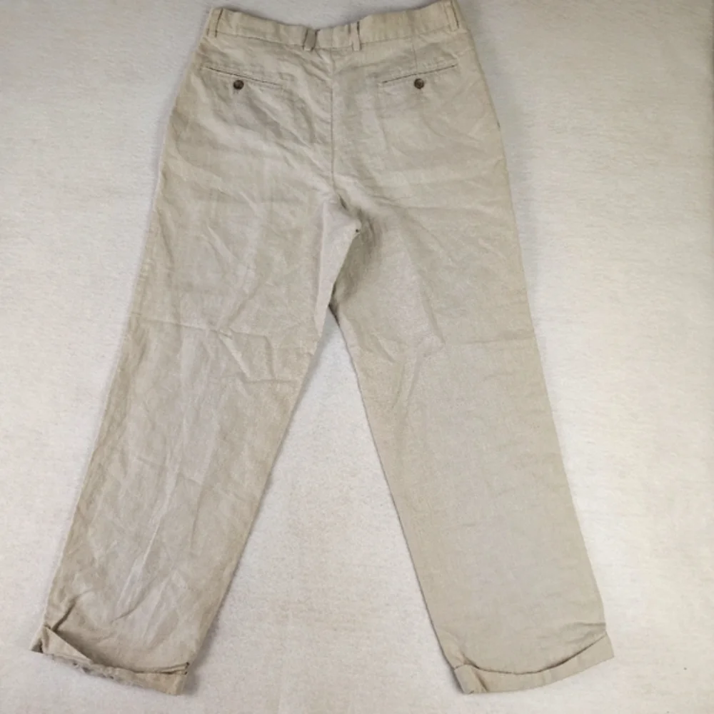Men's Claiborne Line Trouser Pants In Natural Size 34x30